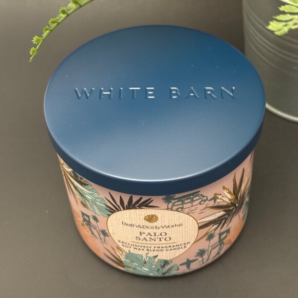 BBW Palo Santo Bath & Body Works 3 Wick Candle - Picture 4 of 10